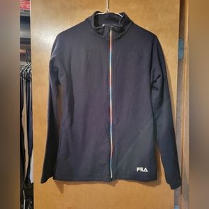 Fila sport Jacket women's size medium rainbow colored zipper!